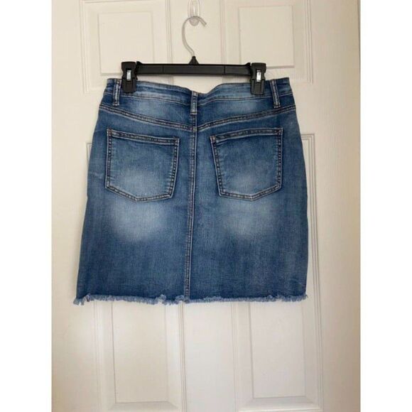 Rocks and Indigo Mini Skirt with Patches (Size 8) - Picture 3 of 3